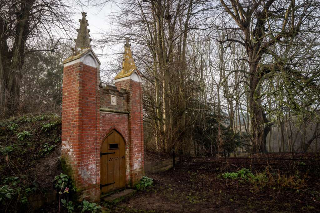 Atmospheric image of the Ice House at Ladybelt Country Park