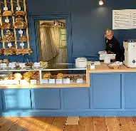 Interior view of counter at Bread Source Reepham